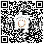 wechat qr code bw trilingual logo